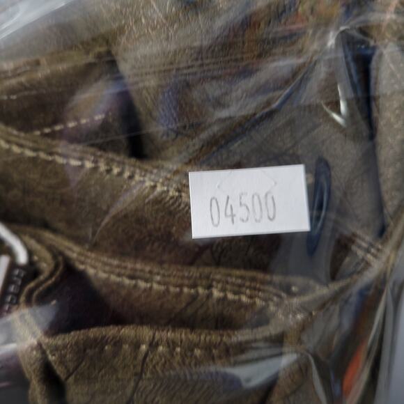 Tractr Pants Womens 6 Green Metallic Core Skinny Mid Rise Stretch Glam Rock Bold - Picture 15 of 16